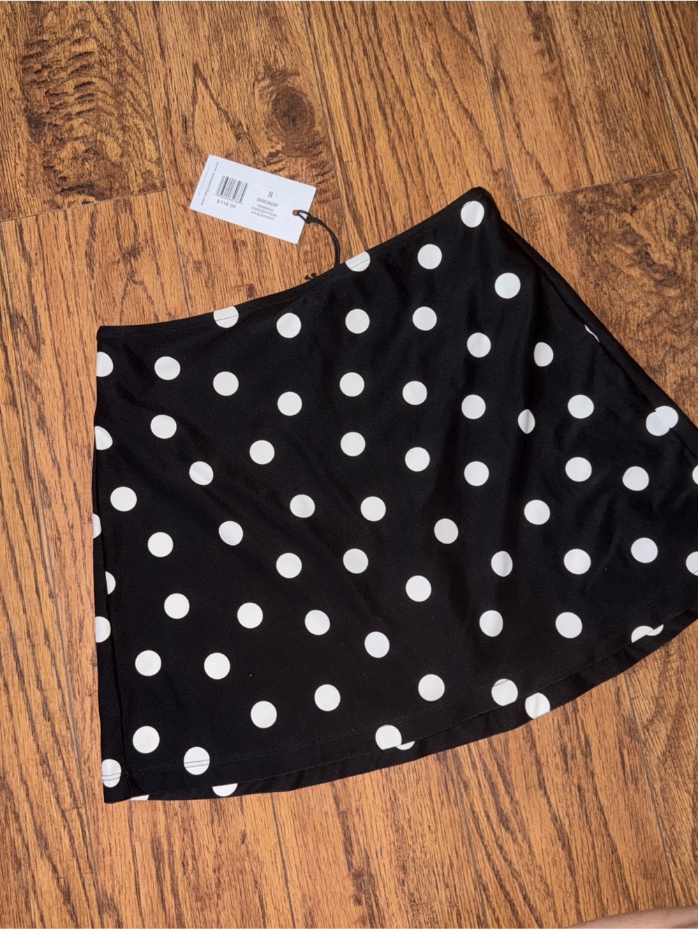 NWT WeWoreWhat Polka Dot Tube Swim Skirt Skort Bottom Size Small Retro Women’s
